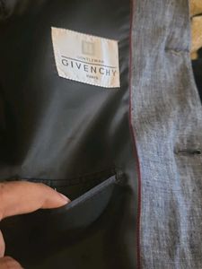 Men's Blue Linen Blazer