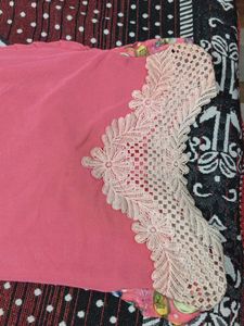 Pink Sheer Layered Tunic