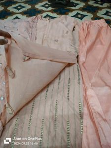 Kurta Set With Palazzo And Dupatta