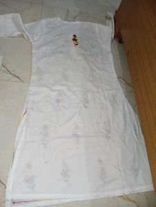 Embroidered Kurta With Dupatta