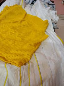 Vibrant Yellow Dress Material