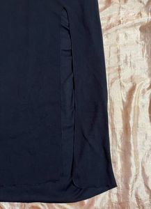 black slit dress maxi