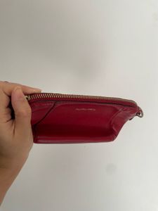 Red Pouch Clutch