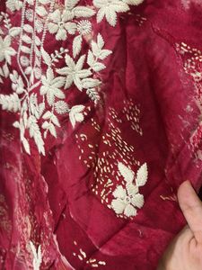 sangria embroidered kurta
