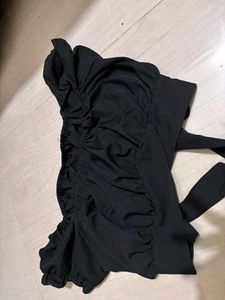 Chic Black Crop Top