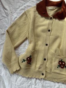 Chic Embroidered Cardigan