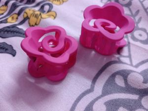 Cute Flower Hair Claw Clips - Set of 12