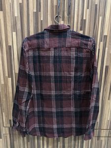 Bear Denim Plaid Flannel Shirt