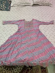 Beautiful Pink Striped Kurta💕