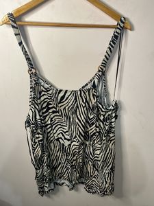 Zebra Print Camisole Top