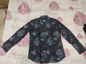 Jack and Jones Men's Floral Long Sleeve Shir