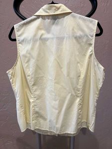 Basic Editions Shirt Top Women's Size XL Yellow