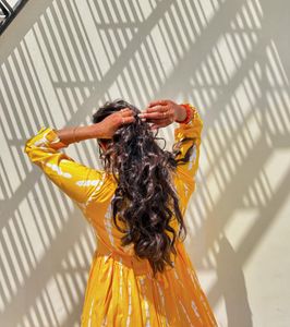 Beautiful Yellow Anarkali Gown