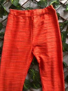 Vibrant Textured Orange legging