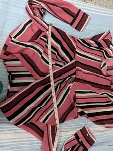 Chic Striped Long Sleeve Top
