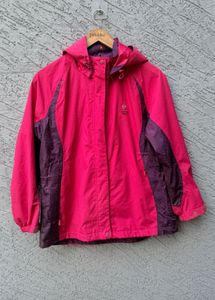 Vibrant Pink &amp; Purple Hooded Jacket