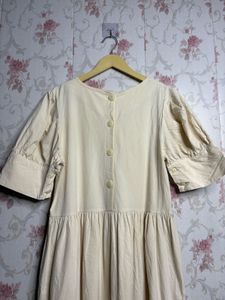 Elegant Cotton Midi Dress
