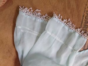 sky blue top with shrug