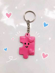 Cute Puzzle Piece Keychains