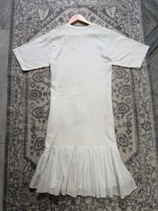 Chic White Ruffle Dress