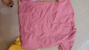 Pink "Smile Today" Graphic T-Shirt