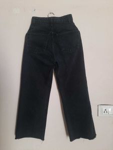 ZARA Black Flared Denim