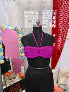 Sparkling Halter Neck Blouse