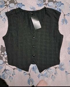 Chic Black Shein Vest