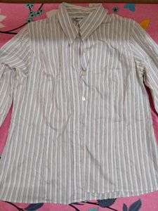 Striped Long Sleeve Button-Up Shirt