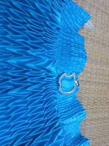 Beautiful Blue Pleated Skirt