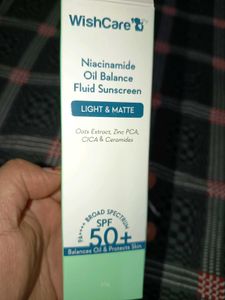 WishCare Niacinamide Oil Balance Fluid Sunscreen S