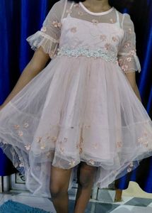 Pretty Pink Floral net frock