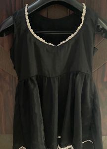 Black Kurta Set with Farshi Salwar