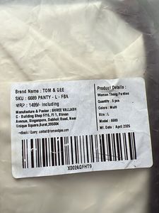 TOM&amp;GEE Thong Panties 4 Pack