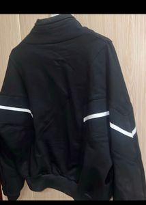 Black Zip-Up Sporty Jacket imp