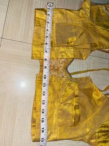 Exquisite Golden Embroidered Blouse