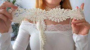 Elegant Crochet Lace Scarf