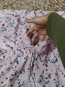 Chic Floral Print Ruched Top