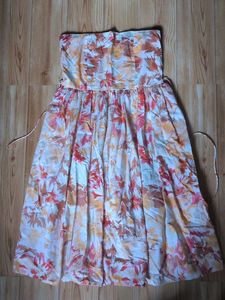 Floral Strapless Summer Dress