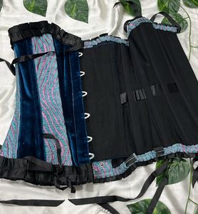 Royal Blue Vintage Corset