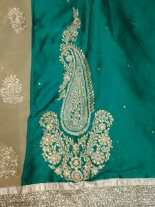 Beautiful Sea Green Colour Saree
