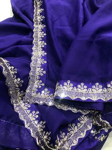 Georgette Fabric Party Wear Saree