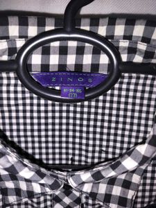 Black &amp; White Gingham Shirt