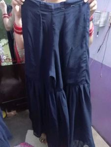 Navy Blue Embroidered Kurta Set