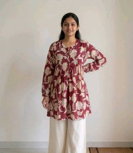 Boho Floral Print A-Line Dress