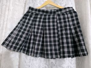 Madison Plaid Pleated Mini Skirt