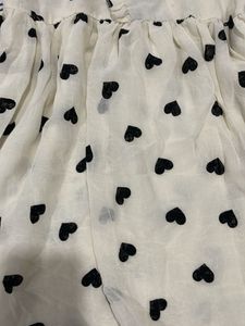 Heart Print Mini Dress