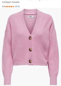Pink Cardigan Sweater