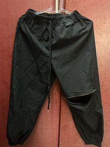 Stylish Black Cargo Pants with Zippers