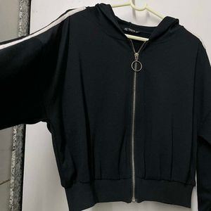 Shein Black Oversized Zipper